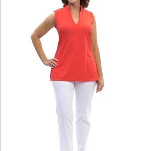 Katherine Way Santa Ana Tunic Coral Women’s Size XL NWT!